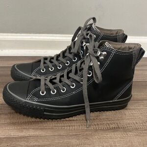 Converse Shoes Men 9.5 Women 11.5 Black Charcoal High Top Boots CT Hiker Classic